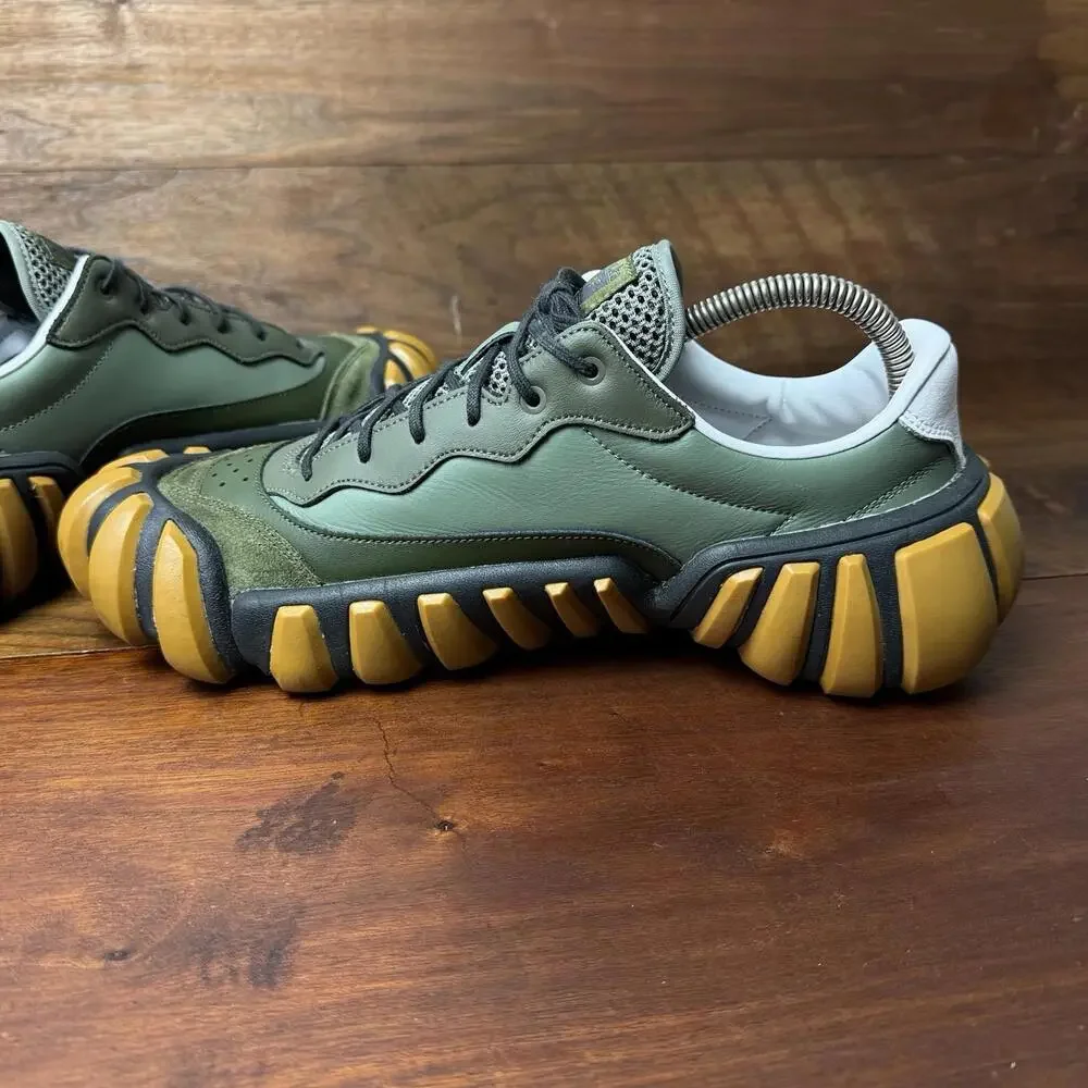 Onitsuka Tiger Dentigre Sneakers 'Green Orange' 1183A794 Mens 9 (Labeled Sample) - Picture 3 of 15